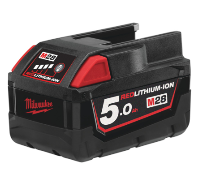 Milwaukee M28 B5 batteria da 28V 5.0 Ah solo per elettroutensili Milwaukee da 28V