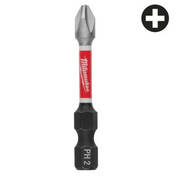 Milwaukee Shockwave PH2 x 50 mm - 1 pc Bit SHOCKWAVE per avvitatori ad impulsi