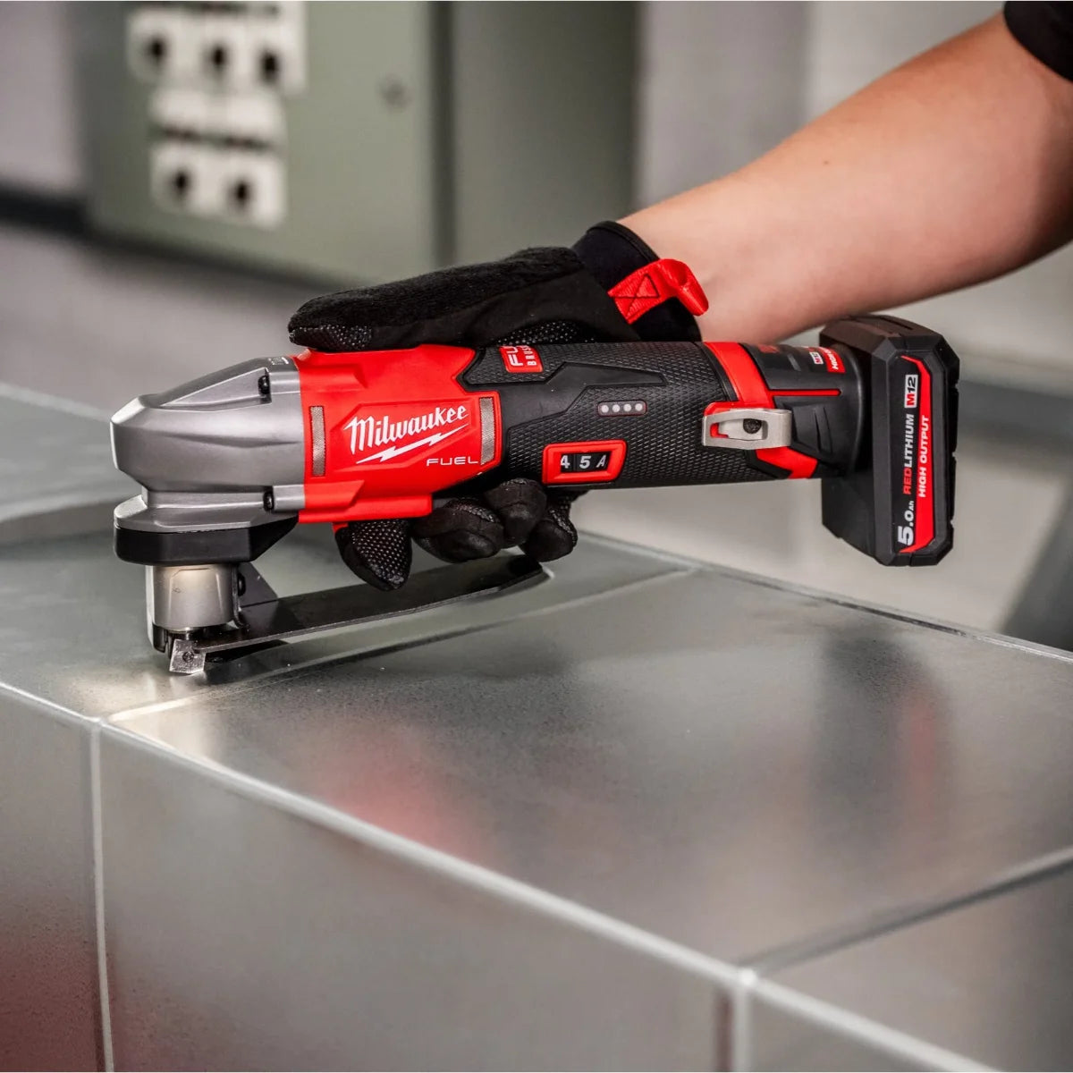Milwaukee M12 FMS16-522B Cesoia Taglialamiera 1.6MM M12 FUEL kit batterie