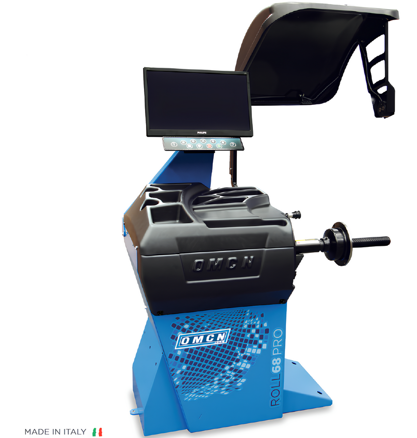 Omcn ROLL68 PRO (8012 PRO) equilibratrice penumatici cerchioni 220V con Sonar , monitor Led