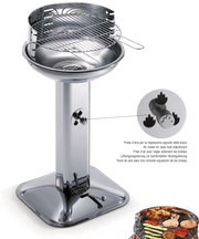 Ompagril barbecue venus 480 pro system 4 posizioni e presa aria regolabile