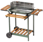 Ompagril 60-40 Barbecue regolabile in 4 posizioni a carbone/carbonella