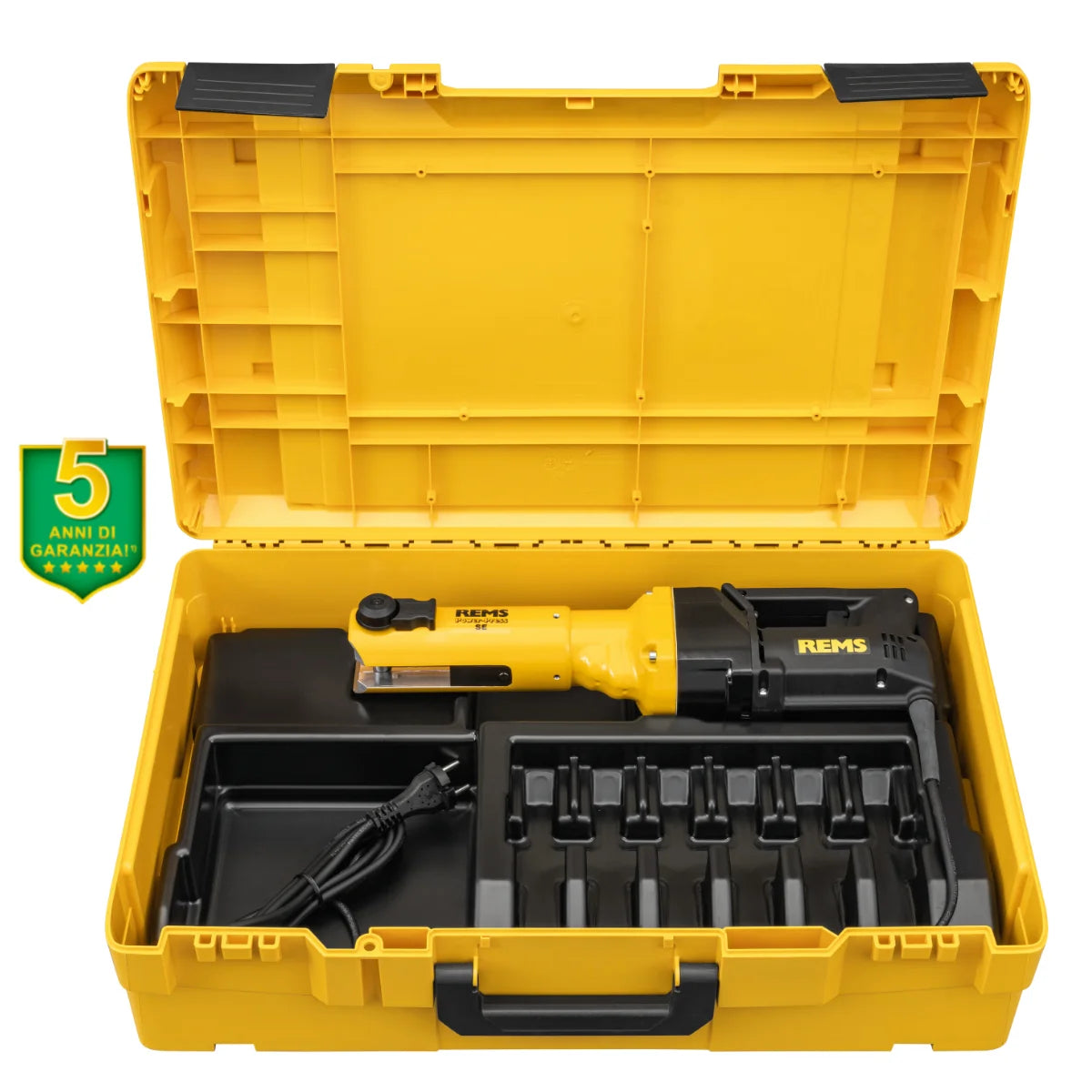 REMS Power-Press SE Basic-Pack XL-Boxx - Pressatrice idraulica elettrica universale fino a Ø 110 mm