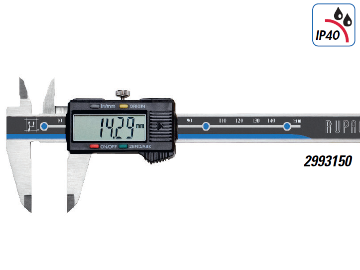 RUPAC 2993150 Calibro Digitale IP40 150mm DIGITRONIC