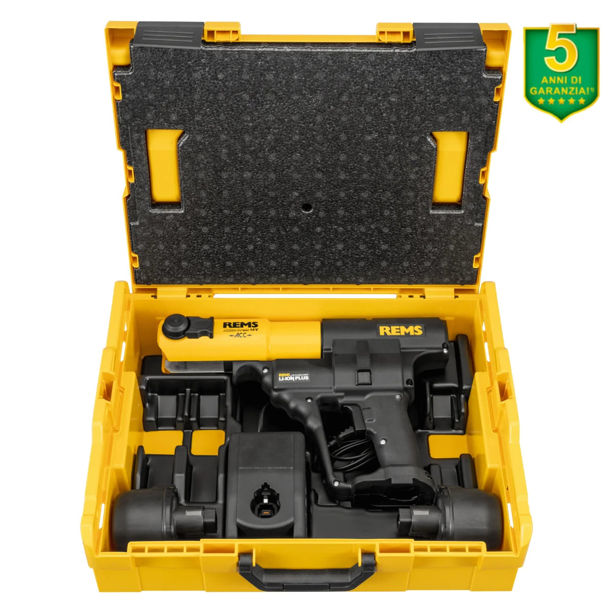 Rems Akku-Press 14V Basic-Pack - Pressatrice idraulica a batteria universale fino a Ø 110 mm