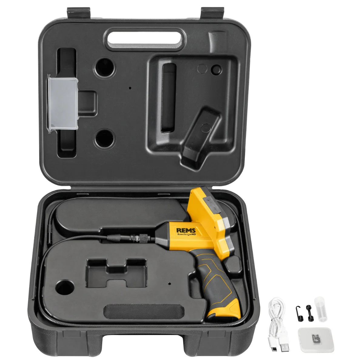 Rems CamScope HD Set Telecamera - Endoscopio portatile per ispezioni e analisi tubi