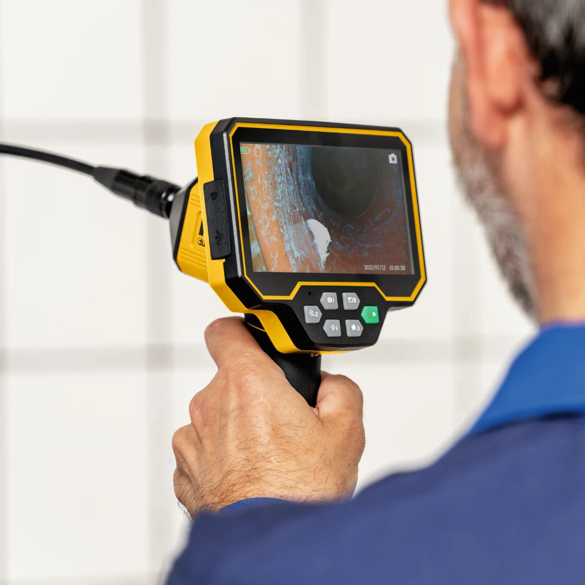 Rems CamScope HD Set Telecamera - Endoscopio portatile per ispezioni e analisi tubi
