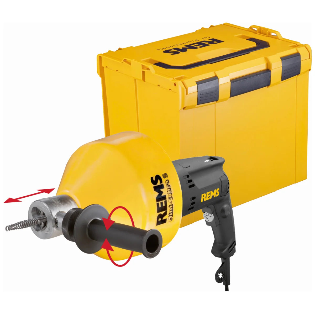 Rems Mini-Cobra S Set L-Boxx H system case - Sonda sturatubi elettrica per tubi da Ø 20 - 50 mm