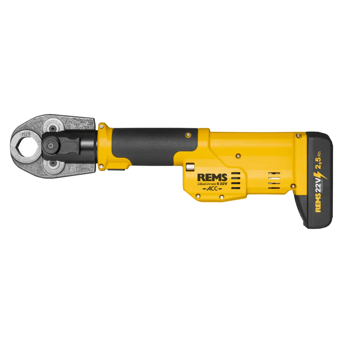 Rems Mini-Press S 22V ACC Pressatrice idraulica a batteria 22kN per tubi fino a 40 mm