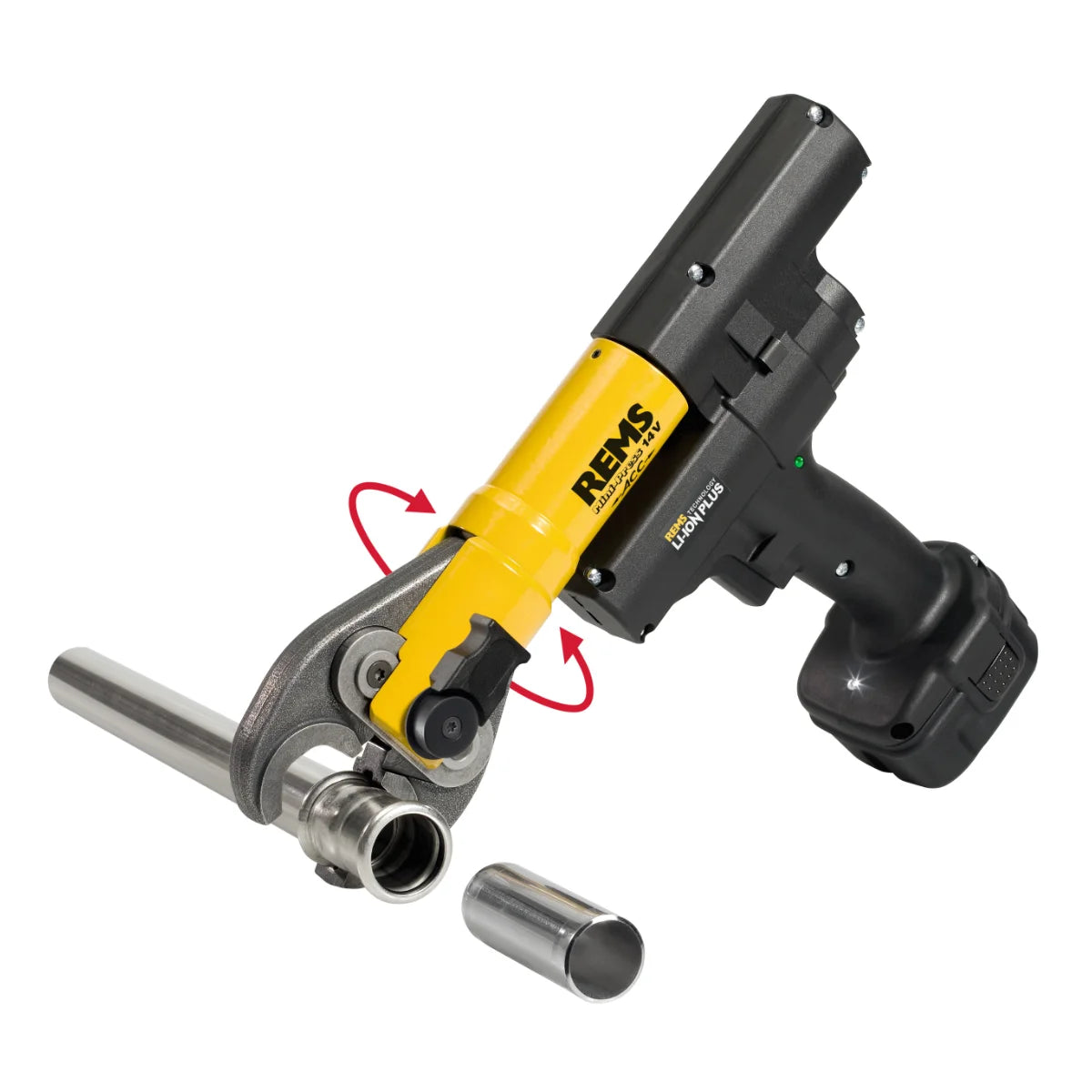 Rems Mini-Press 14V ACC Pressatrice idraulica a batteria 22kN per tubi fino a 40 mm