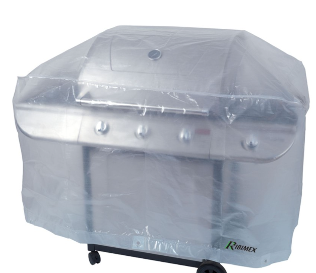 Ribimex PRH09090X70 Telo Copertura per BBQ 90x70x70 cm imputrescibile e trattato anti UV (120 Kly)