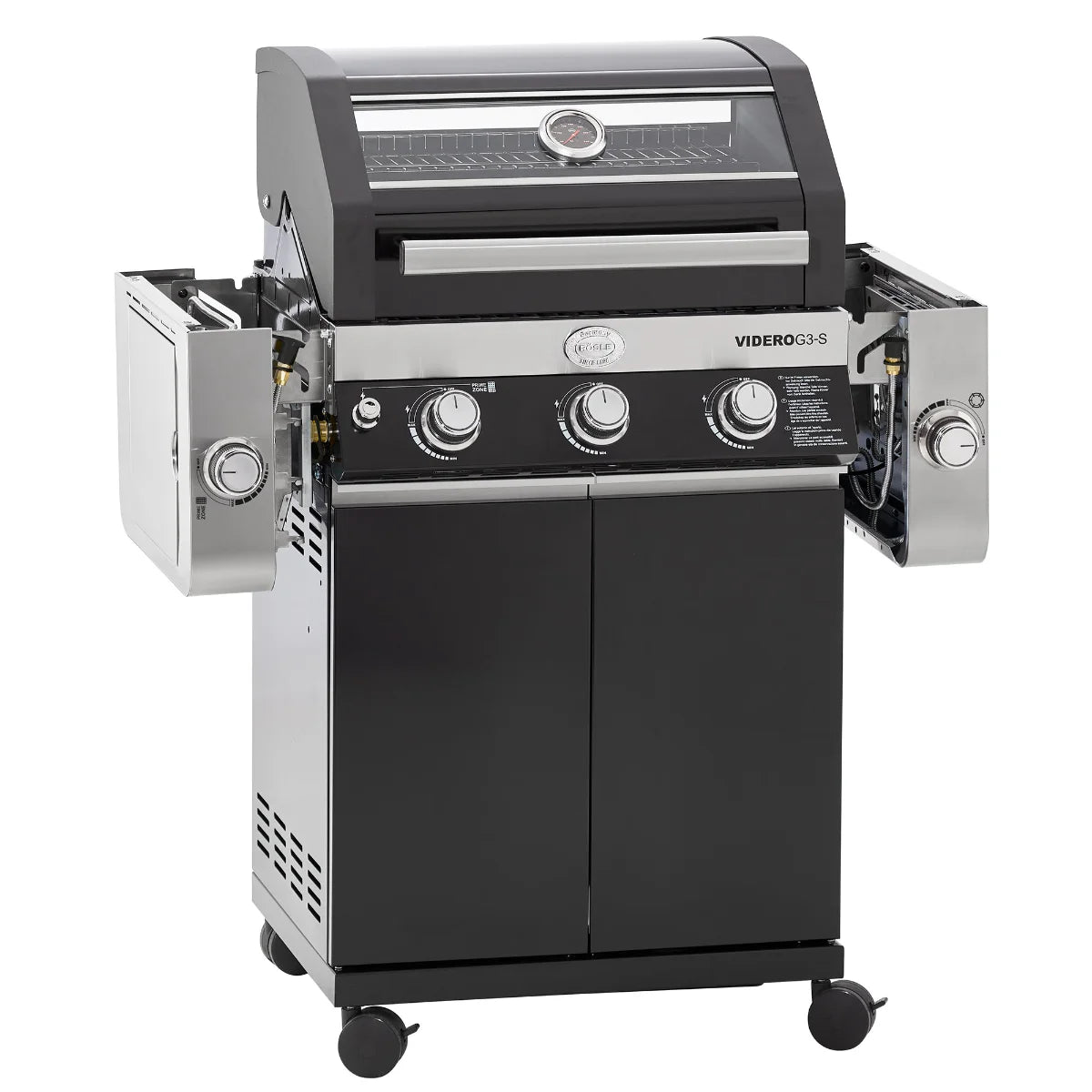Rosle G3-S VARIO+ 250530 - Barbecue a gas 17Kw - 30mbar - 3 Fuochi