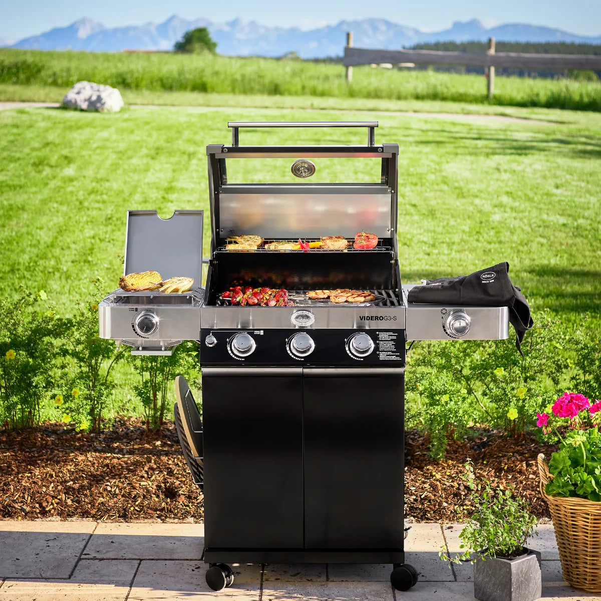 Rosle Videro G3-S VARIO+ 250530 - Barbecue a gas 17Kw - 30mbar - 3 Fuochi