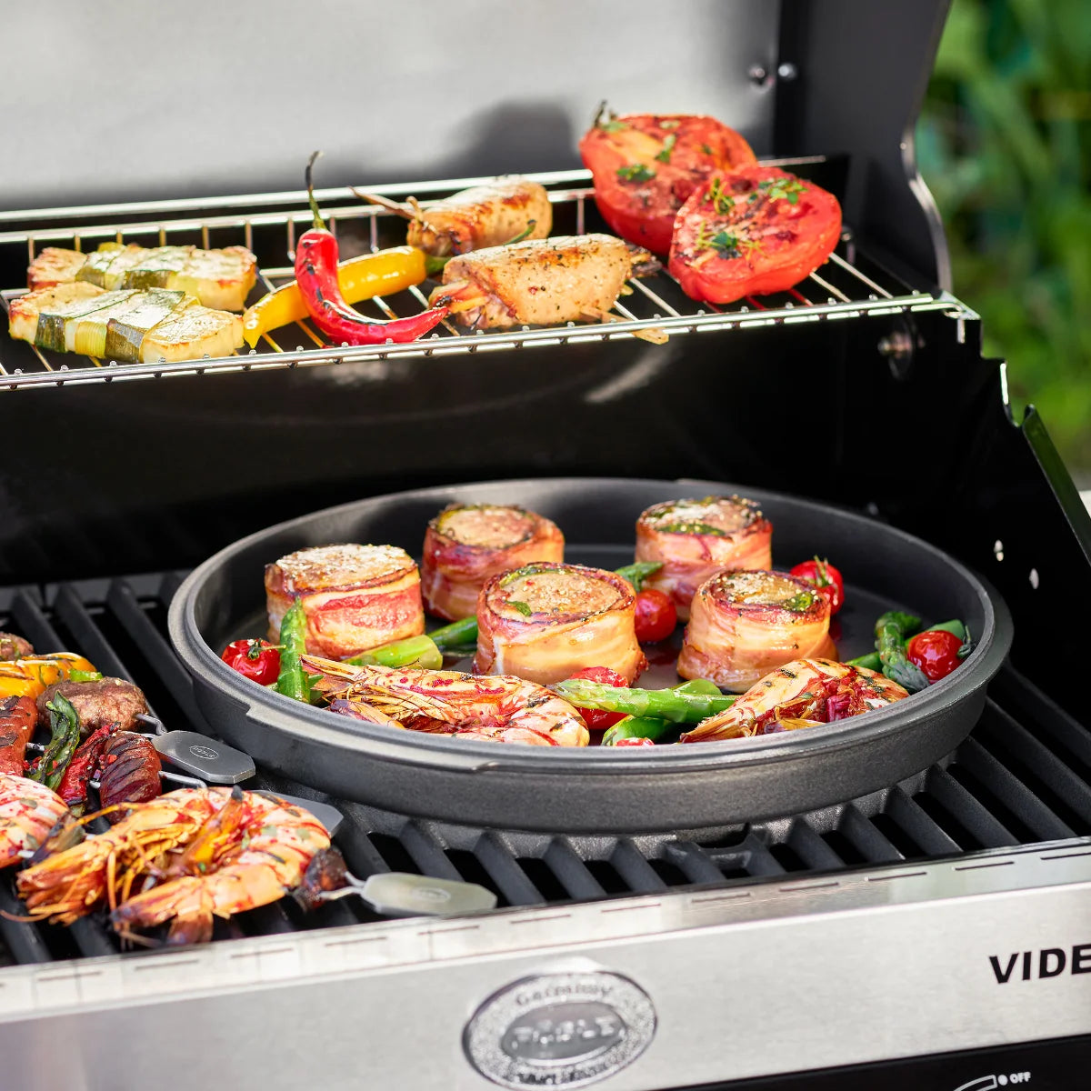 Rosle Videro G4-S VARIO+ 250531 - Barbecue a gas 20.5Kw - 30mbar - 4 Fuochi