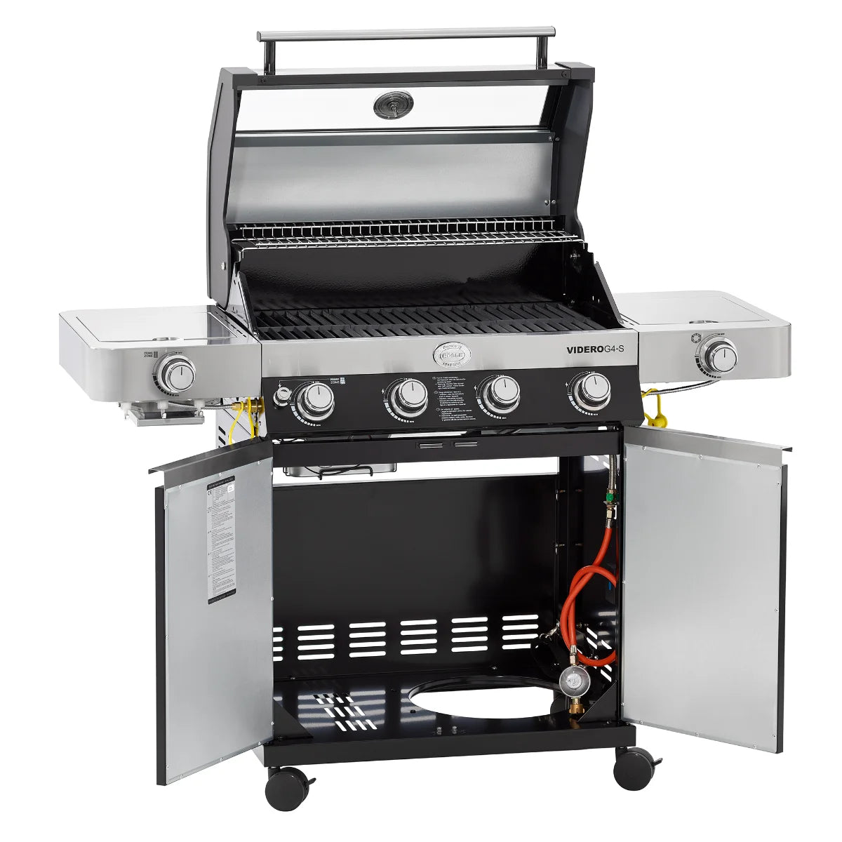 Rosle Videro G4-S VARIO+ 250531 - Barbecue a gas 20.5Kw - 30mbar - 4 Fuochi
