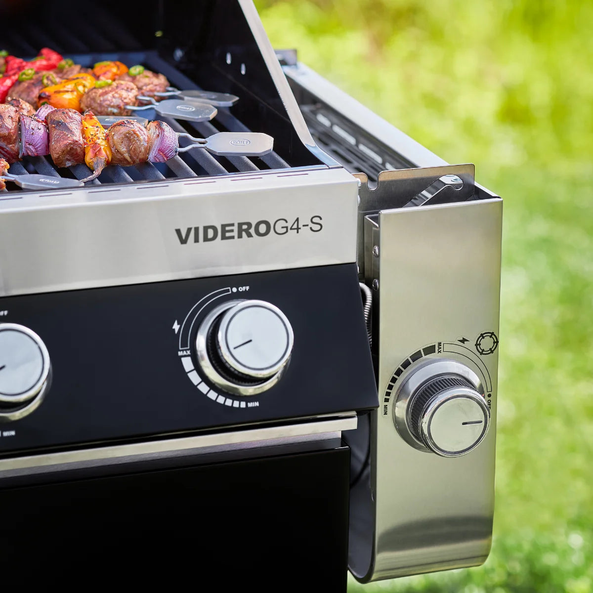 Rosle Videro G4-S VARIO+ 250531 - Barbecue a gas 20.5Kw - 30mbar - 4 Fuochi