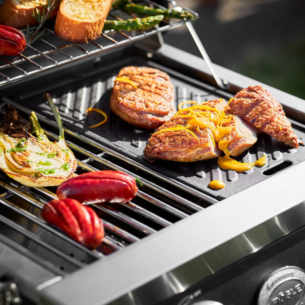 Rosle Videro G2-P 250566 - Barbecue a gas - 2 fuochi 4400W - 390x325mm