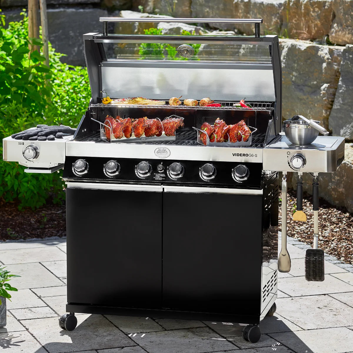 Rosle Videro G6-S VARIO+ 250532 - Barbecue a gas 27.5Kw - 30mbar - 6 Fuochi