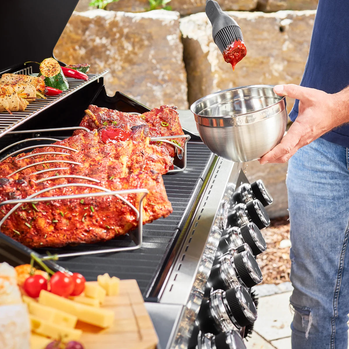 Rosle Videro G6-S VARIO+ 250532 - Barbecue a gas 27.5Kw - 30mbar - 6 Fuochi