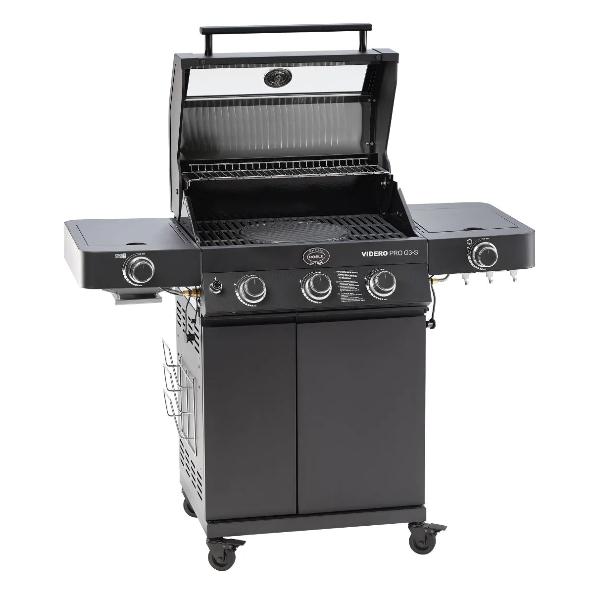 Rosle Videro PRO G3-S VARIO+ 250576 - Barbecue a gas 17Kw - 30mbar - 3 Fuochi