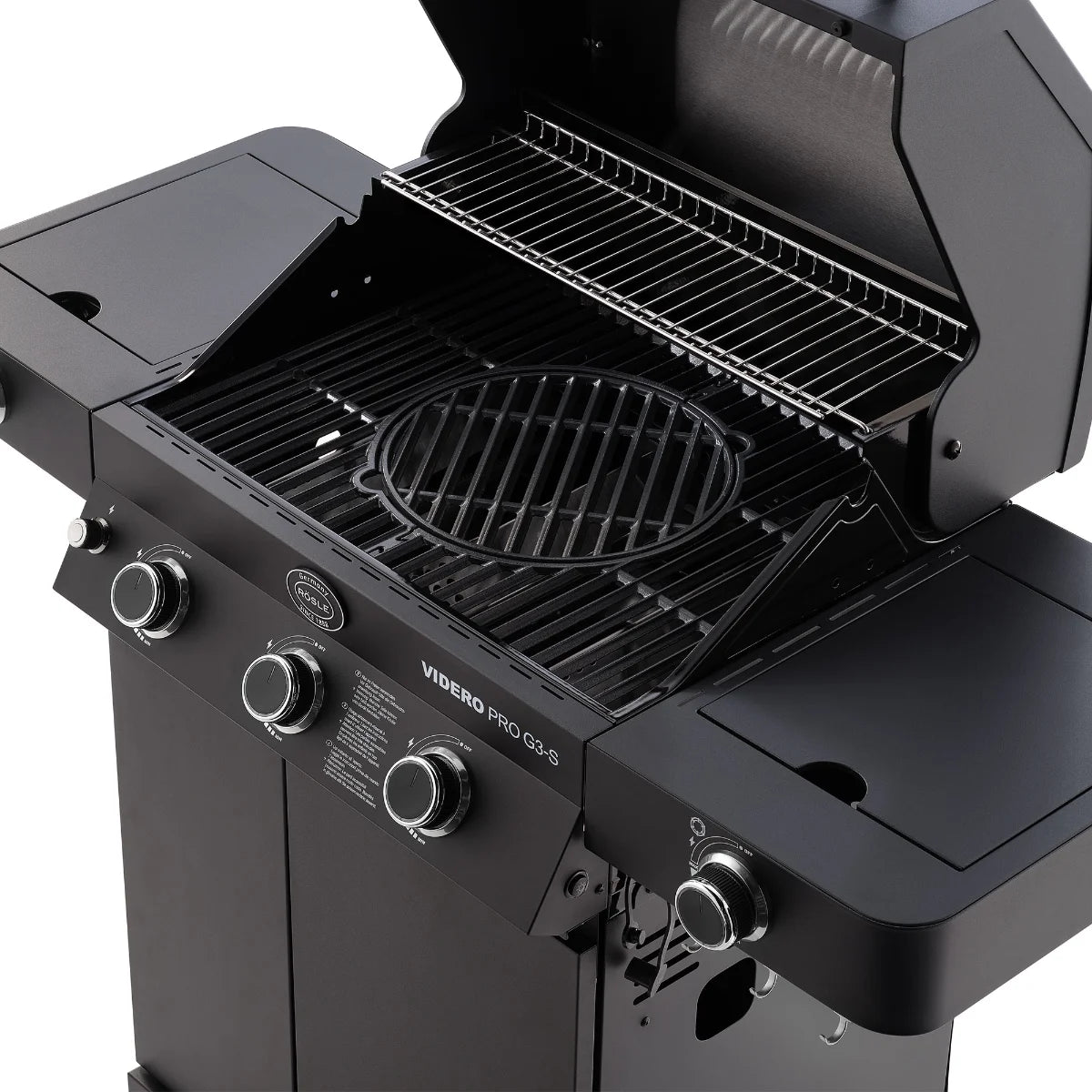 Rosle Videro PRO G3-S VARIO+ 250576 - Barbecue a gas 17Kw - 30mbar - 3 Fuochi