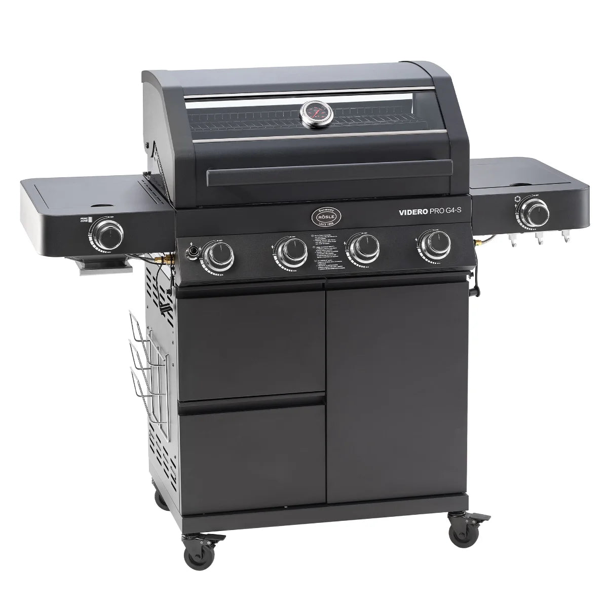 Rosle Videro PRO G4-S Vario+ 250577 - Barbecue a gas 20.5Kw - 30mbar - 4 Fuochi