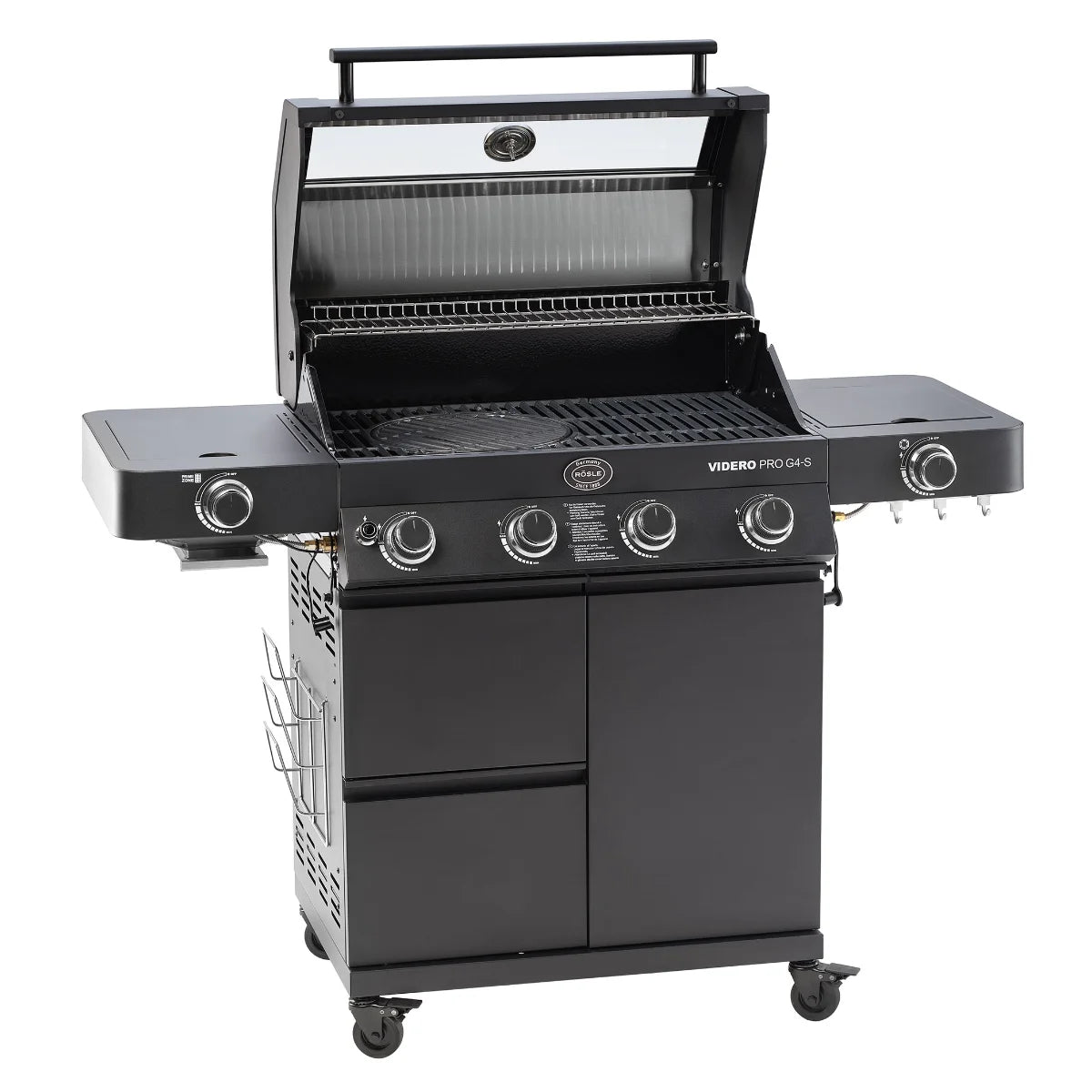 Rosle Videro PRO G4-S Vario+ 250577 - Barbecue a gas 20.5Kw - 30mbar - 4 Fuochi