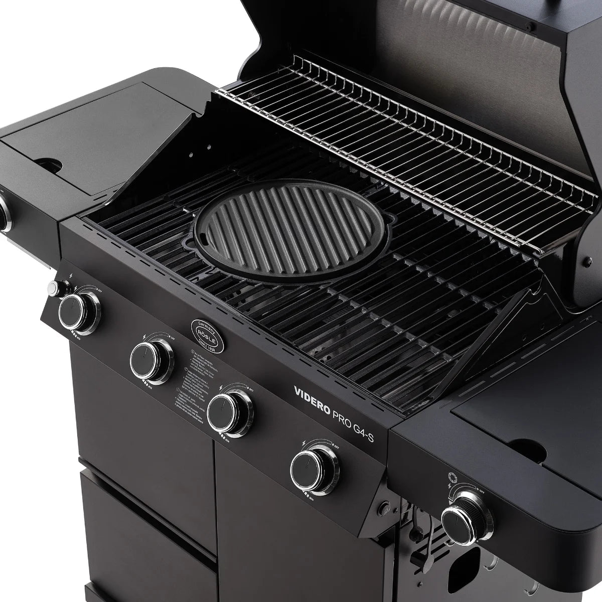 Rosle Videro PRO G4-S Vario+ 250577 - Barbecue a gas 20.5Kw - 30mbar - 4 Fuochi