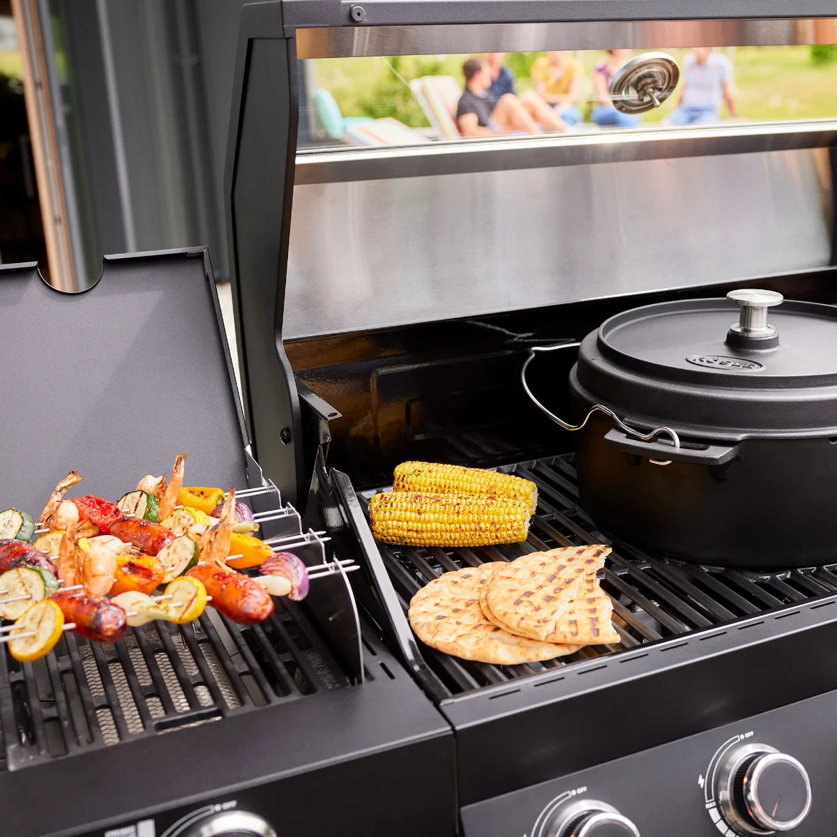 Rosle Videro PRO G6-S Vario+ 251061 - Barbecue a gas 27.5Kw - 30mbar - 6 Fuochi