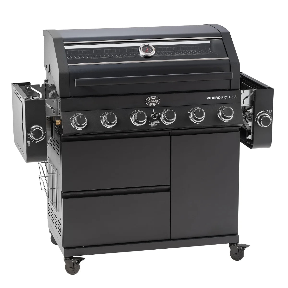 Rosle Videro PRO G6-S Vario+ 251061 - Barbecue a gas 27.5Kw - 30mbar - 6 Fuochi