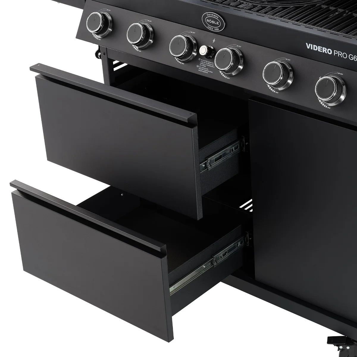 Rosle Videro PRO G6-S Vario+ 251061 - Barbecue a gas 27.5Kw - 30mbar - 6 Fuochi