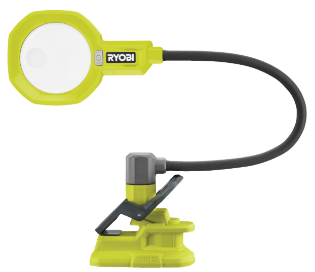 Ryobi RML18-0 Lente ingrandimento con luce e pinza 18V , batteria e caricabatterie non inclusi