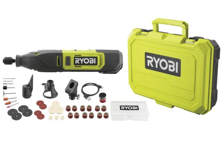 Ryobi RRT12-120BA335 Utensile rotativo multifunzione a batteria 12V con 35 accessori Batteria Integrata