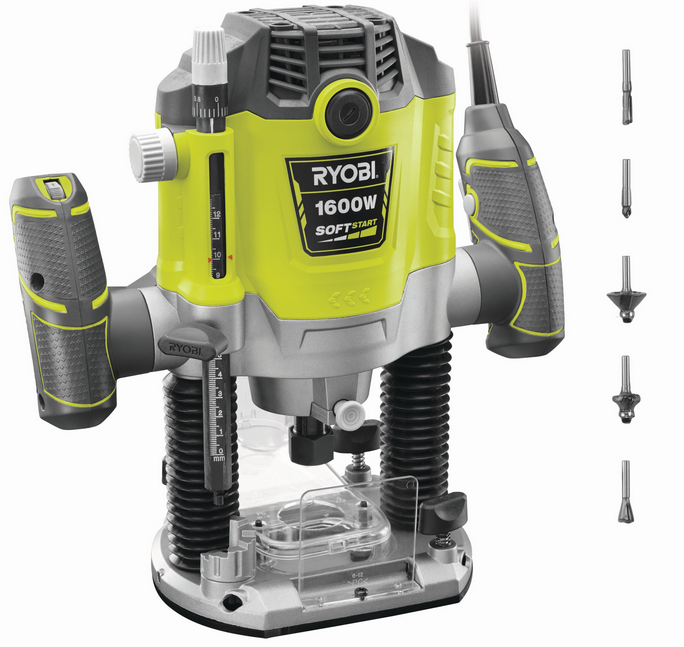 Ryobi RRT1600-K Fresatrice 68mm 1600W , 220V