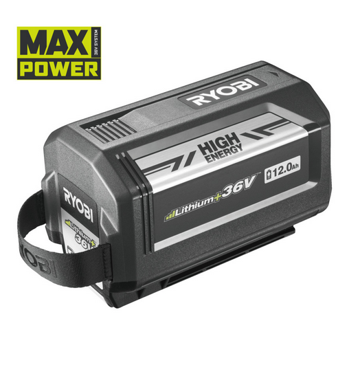 Ryobi RY36B12A Potente batteria 36V 12.0Ah Lithium+ High Energy MAX POWER