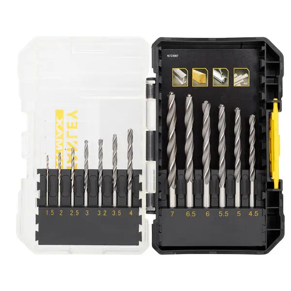 Stanley STA88553-XJ – Set punte trapano per metallo ad alte prestazioni - 13 pezzi