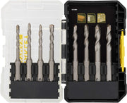 Stanley STA88555-XJ - Set di 8 punte da trapano tassellatore SDS-Plus