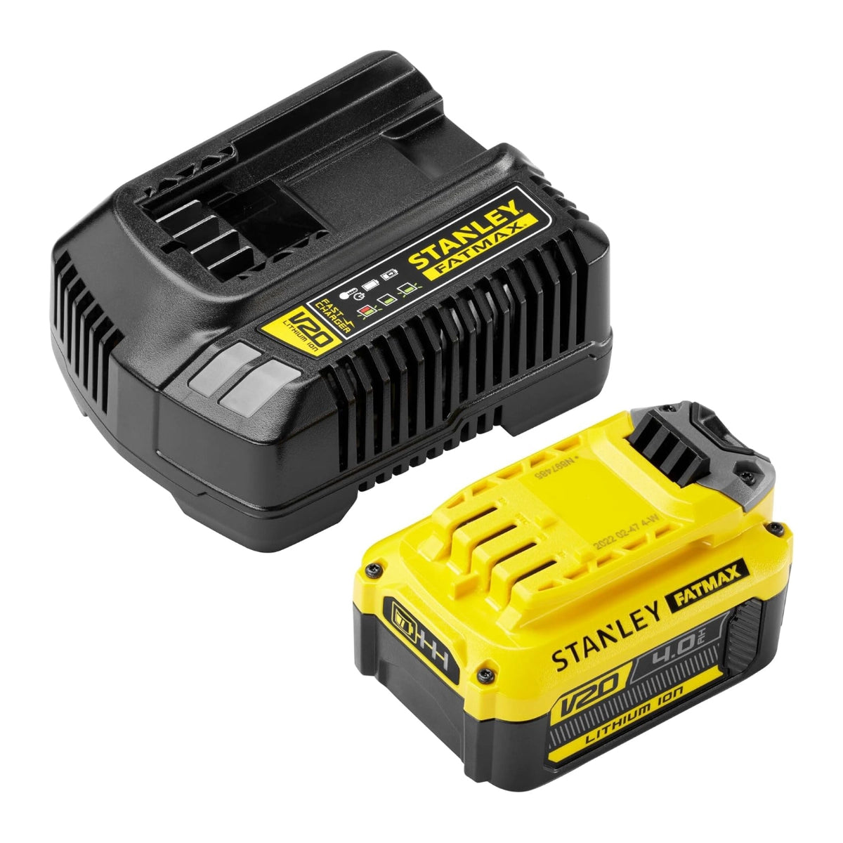 STANLEY SFMCB14M1-QW - Set caricabatterie con batteria 18V