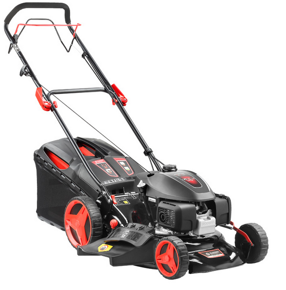 Bluebird H46T Sprint rasaerba trazionato a scoppio taglio 46cm con mulching “3 IN 1” , motore Honda 166cc , sacco 50 Litri
