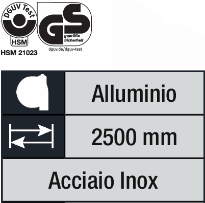 Tecna 9338 bilanciatore 6-8 kg - corsa 2500 mm , portata registrabile
