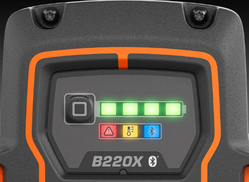 Husqvarna 40-B220X Batteria 36V da 6.0 Ah connessione wireless Bluetooth.