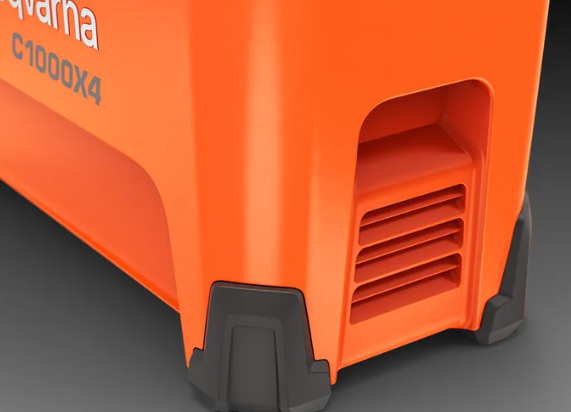 Husqvarna 40-C1000X4 Caricabatterie Multi Charger ad alta potenza per 4 batterie insieme Husqvarna BLi-X da 36 V da 600W a 1000W senza batterie incluse