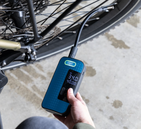 Scheppach ac/108v Compressore tascabile per bici - pallone - moto max 10,3 Bar 2000 mAh