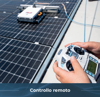 JET PHOTOS R1 S Robot per Pulizia Pannelli Fotovoltaici a batteria motore Brushless con radiocomando senza interferenze