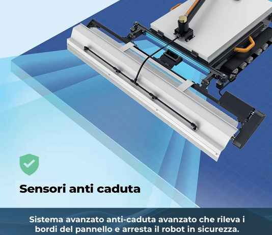 JET PHOTOS R1 S Robot per Pulizia Pannelli Fotovoltaici a batteria motore Brushless con radiocomando senza interferenze