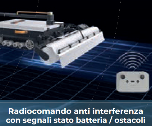 JET PHOTOS R1 S Robot per Pulizia Pannelli Fotovoltaici a batteria motore Brushless con radiocomando senza interferenze