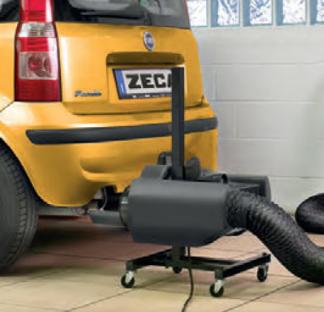 Zeca 673 JUMBOZECA Aspiratore 220V portatile per autofficine per scarico auto furgoni e moto