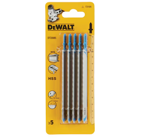 Dewalt DT2085-QZ Lama HSS per taglio del metallo confezione n.5 pezzi T318A