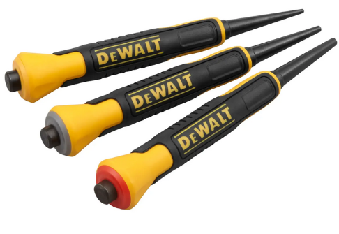 Dewalt DWHT058018 Set cacciachiodi o cacciacoppiglie n.3 pezzi