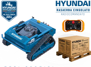 Hyundai 65492 Rasaerba a scoppio Cingolato Radiocomandato taglio 50 cm per pendenze fino a 30° sterzata a 360°
